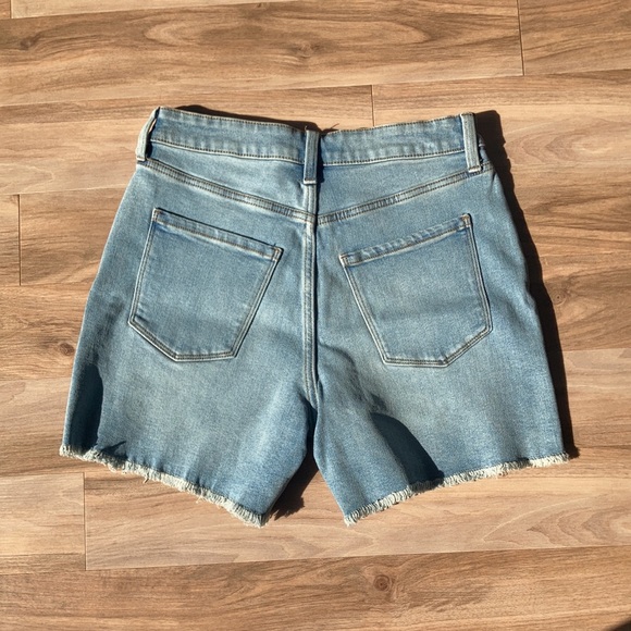 LC Lauren Conrad super high rise cut off distressed denim short 4 - Picture 14 of 17